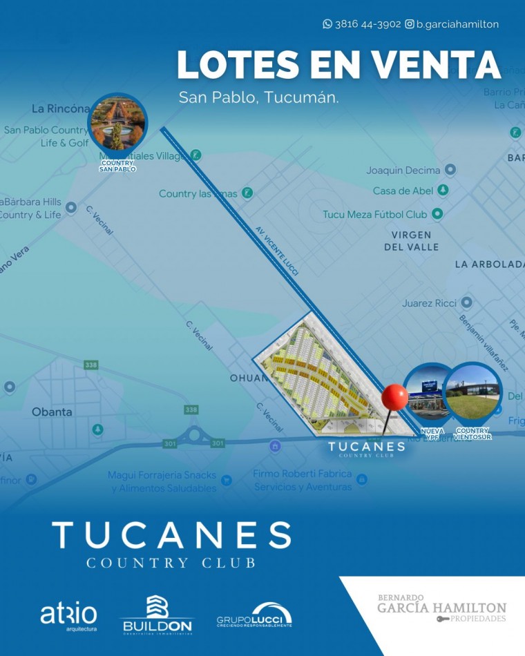 TERRENOS en venta. TUCANES COUNTRY CLUB